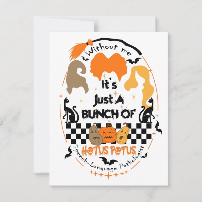 Cartão De Festividades Camiseta de Terapia da Fala, Terapia da Fala (Frente)