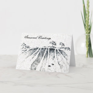 Cartão De Festividades Campo com corvos por Alexandra Cook aka Linandara