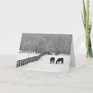 Cartão De Festividades Campo de inverno