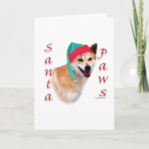 Cartão De Festividades Canaan Dog Papais noeis Paws