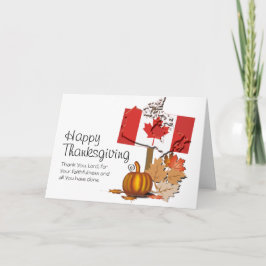 CARTÃO DE FESTIVIDADES CANADIANO OBRIGADO COM A SGIVING