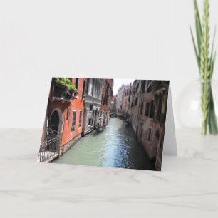 Cartão De Festividades Canal in Venice in Italy