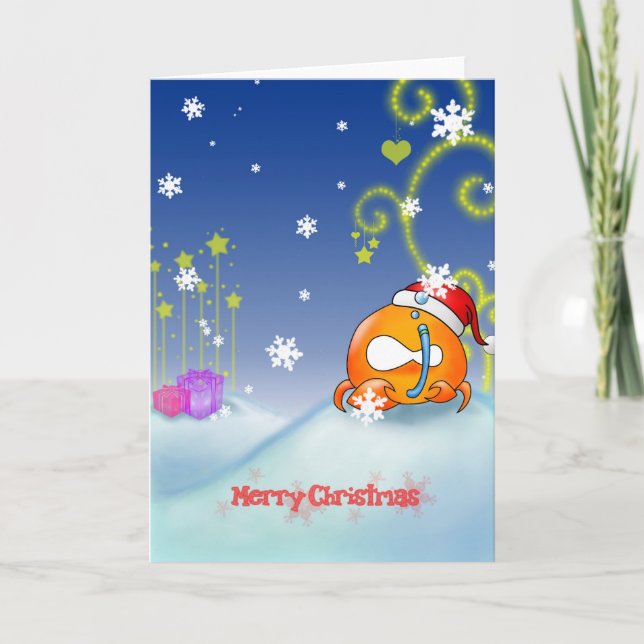 Cartão De Festividades Cancer Christmas Card (Frente)