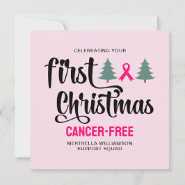 Cartão De Festividades Cancer de Mama de NATAL PRIMEIRO Personalizado Liv