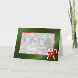 Cartão De Festividades Candy Candle Christmas Template