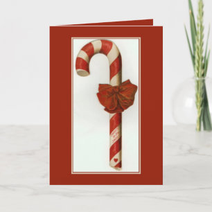Cartão De Festividades Candy Cane com Amor