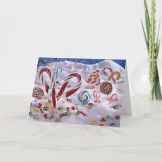 Cartão De Festividades Candy Cane forest