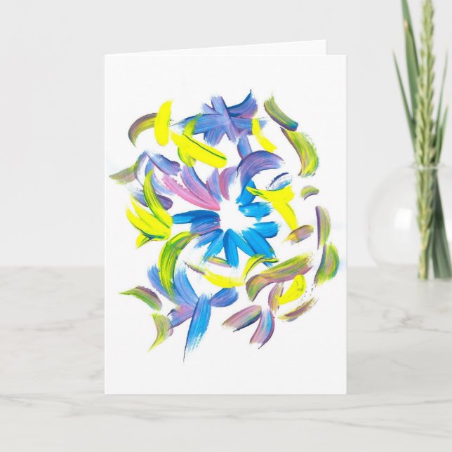 Cartão De Festividades Candy Waters Autism Artist (Frente)