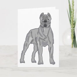 Cartão De Festividades Cane Corso