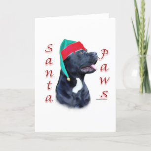 Cartão De Festividades Cane Corso Papai noel Paws