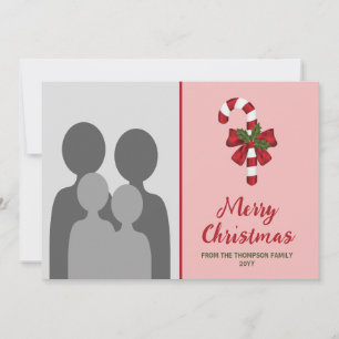 Cartão De Festividades Caneta Festiva De Doces A Rosa Com Foto Personaliz