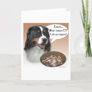 Cartão De Festividades Cão de montanha de Bernese Turquia