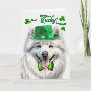 Cartão De Festividades Cão Esquimó Americano Feliz Dia de São Patrício