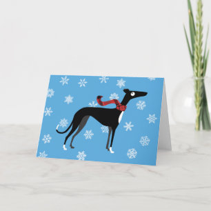 Cartão De Festividades Cão Nevado