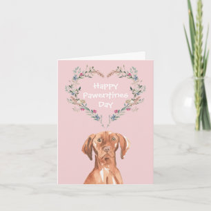 Cartão De Festividades Cão Vizsla Húngaro feliz dia dos namorados