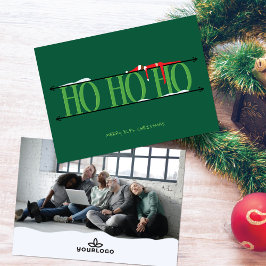 Cartão De Festividades Caos de Elfo Verde Caçador Natal Corporativo