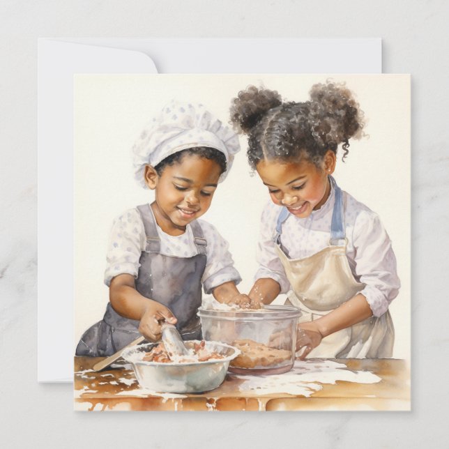 Cartão De Festividades Caos na Cozinha: Dia de as mães (Frente)