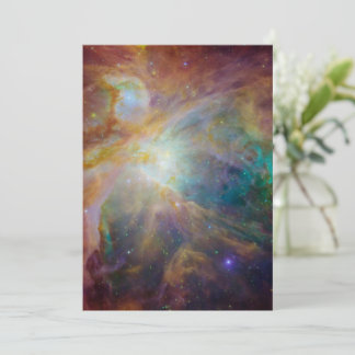 Cartão De Festividades Caos no Coração de Orion Spitzer Hubble Composto