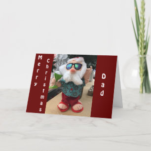 CARTÃO DE FESTIVIDADES **CARA DEMAIS** PAPAI NOEL DIZ "FELIZ NATAL PAI"
