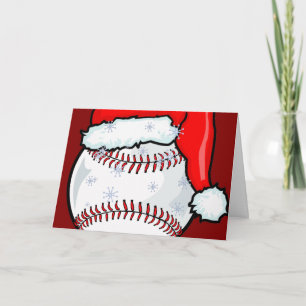 Cartão De Festividades Card - Baseball Christmas