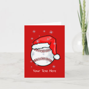 Cartão De Festividades Card - Baseball Christmas