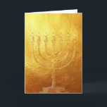 Cartão De Festividades Card Golden Menorah | Gold | Israel | Karte<br><div class="desc">Judaica Golden Menorah | Judaika Goldene Menorah
schöne festliche Grusskarte Karte
beautiful Card</div>
