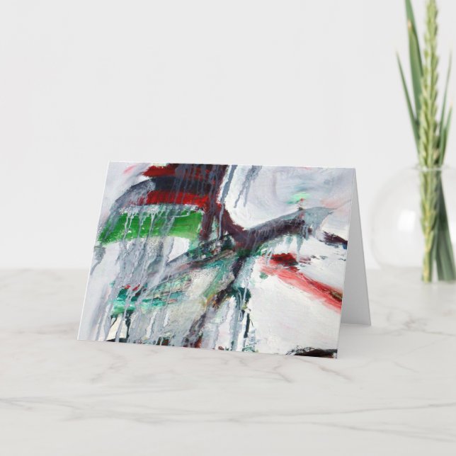 Cartão De Festividades card-icicles by K Borkowski-Byrne (Frente)