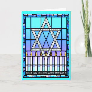 Cartão De Festividades Card: Star Menorah