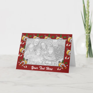 Cartão De Festividades Card Template - Christmas Border