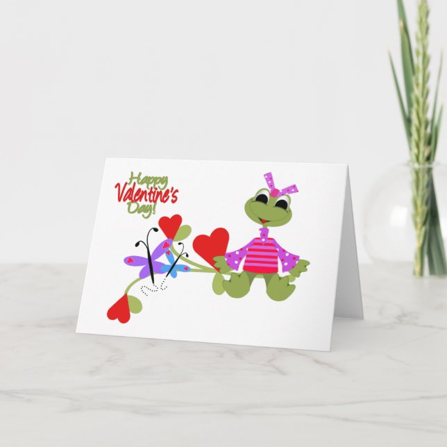 Cartão De Festividades Card-Valentine Frog (Frente)
