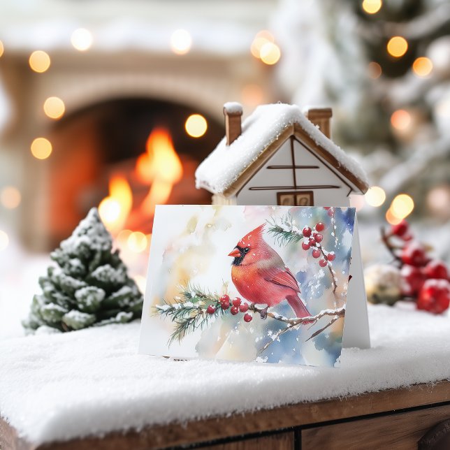 Cartão De Festividades Cardeal de Natal (Criador carregado)