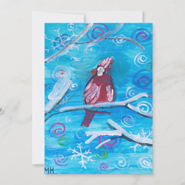 Cartão De Festividades Cardinal (Frente)