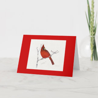 Cartão De Festividades cardinal