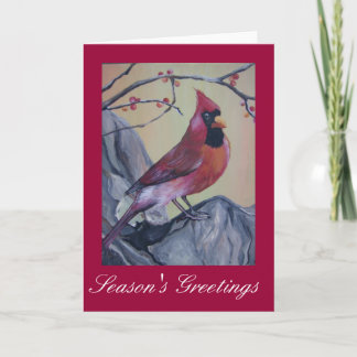 Cartão De Festividades Cardinal