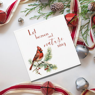Cartão De Festividades Cardinal de Natal Inspirador de Férias