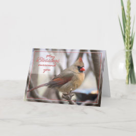 Cartão De Festividades Cardinal de páscoa