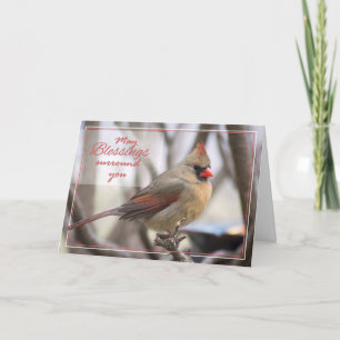 Cartão De Festividades Cardinal de páscoa