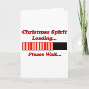 Cartão De Festividades Carga de Espírito de Natal