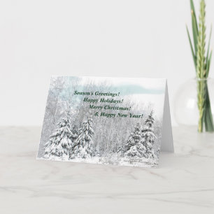 Cartão De Festividades Carga de neve de inverno!