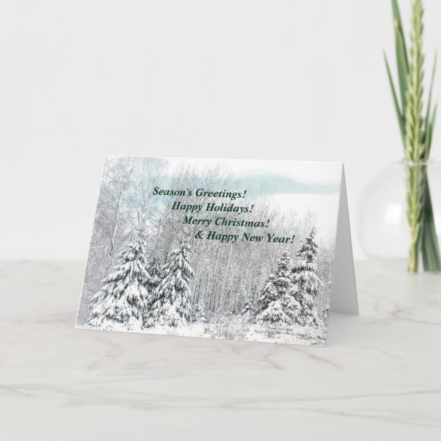 Cartão De Festividades Carga de neve de inverno! (Frente)