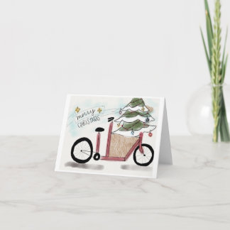 Cartão De Festividades Cargo Bike Christmas