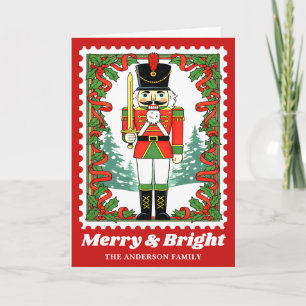 Cartão De Festividades Carimbo de Posto de Natal do Quebra-feliz