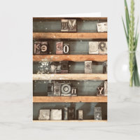 carimbos de blocos de impressão antigos