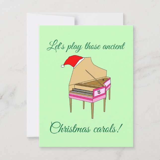 Cartão De Festividades Caróis de Natal do Harriet Haroldo (Frente)