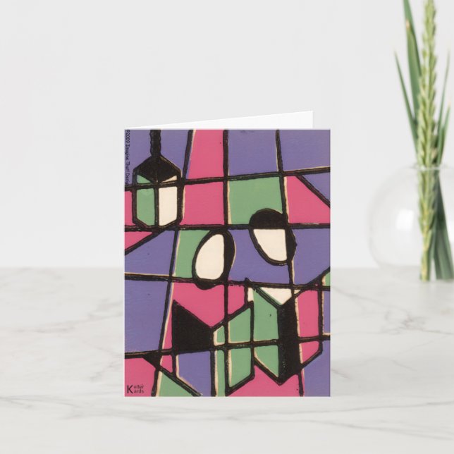 Cartão De Festividades Caroleiros (Frente)