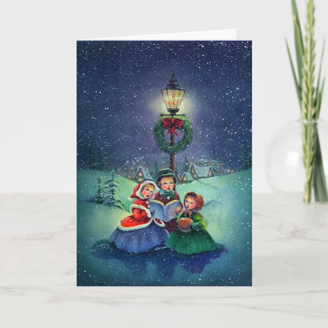 Cartão De Festividades CAROLERS by SHARON SHARPE (Frente)