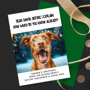 Cartão De Festividades Caros Papais noeis, Quanto Vocês Já Sabem? Natal