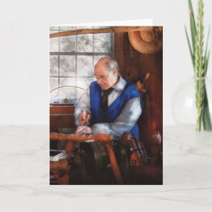 Cartão De Festividades Carpinteiro - O Woodturner