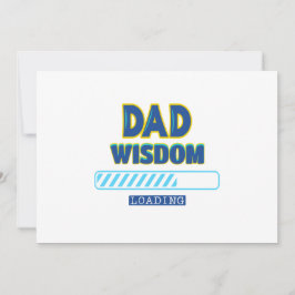 Cartão De Festividades Carregando Sabedoria do Papai