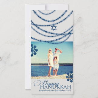 Cartão De Festividades Carro da foto dos cumprimentos de Hanukkah dos